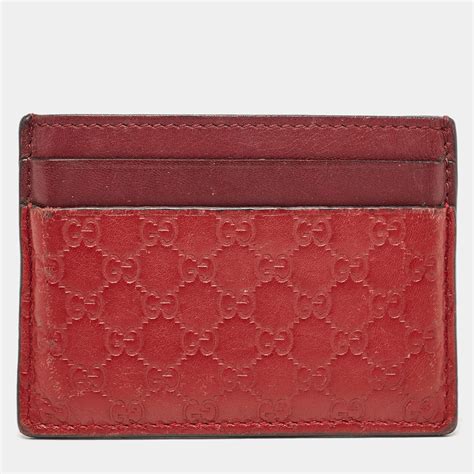 gucci cherry card holder|Gucci microguccissima card holder.